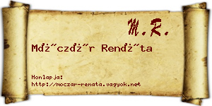 Móczár Renáta névjegykártya