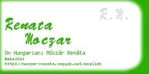 renata moczar business card