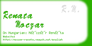 renata moczar business card